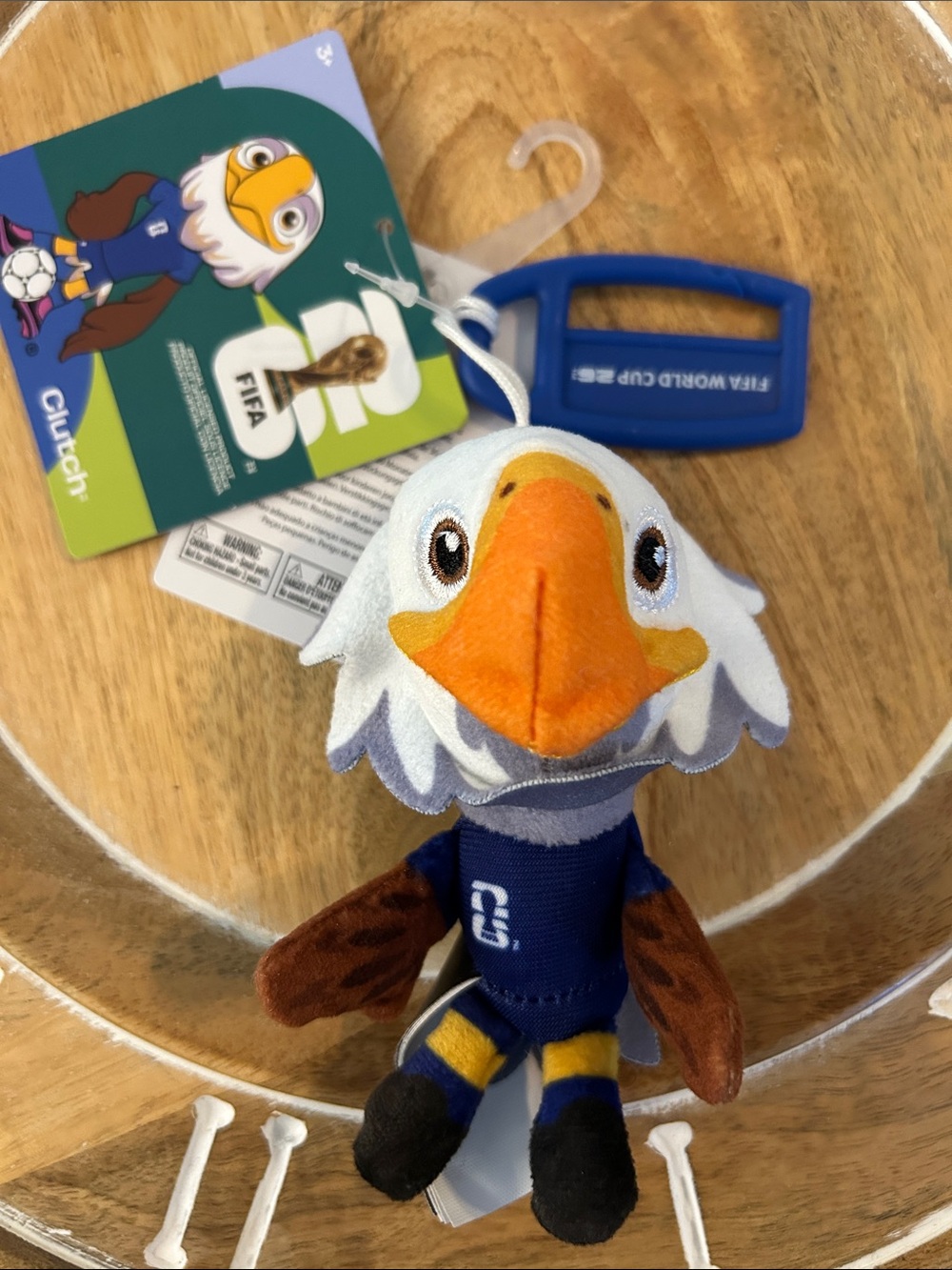 FIFA World Cup Eagle Mascot Plush Keychain Bag charm NEW soccer mascot plushie